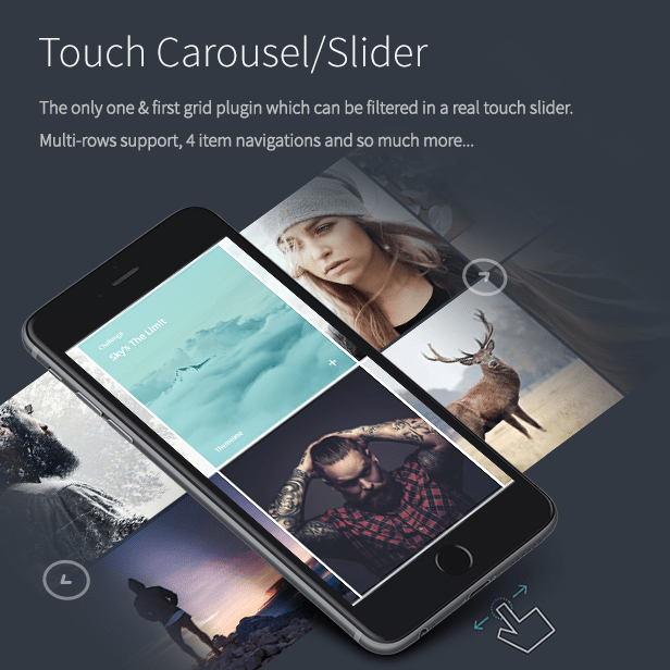 the grid - touch slider